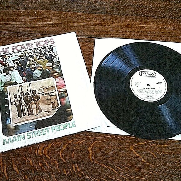 Vintage Vinyl LP The Four Tops - Main Street People Soul Record UK 1973 Music - Picture 3 of 16